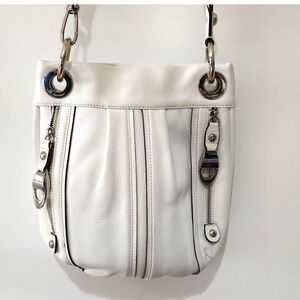 B.Makowsky White Crossbody
